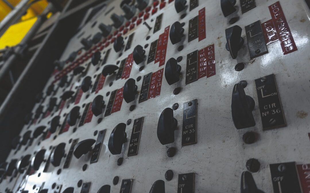 Close up of electrical panel labels showing amp ratings and circuit designations - electrical panel capacity and modern home
