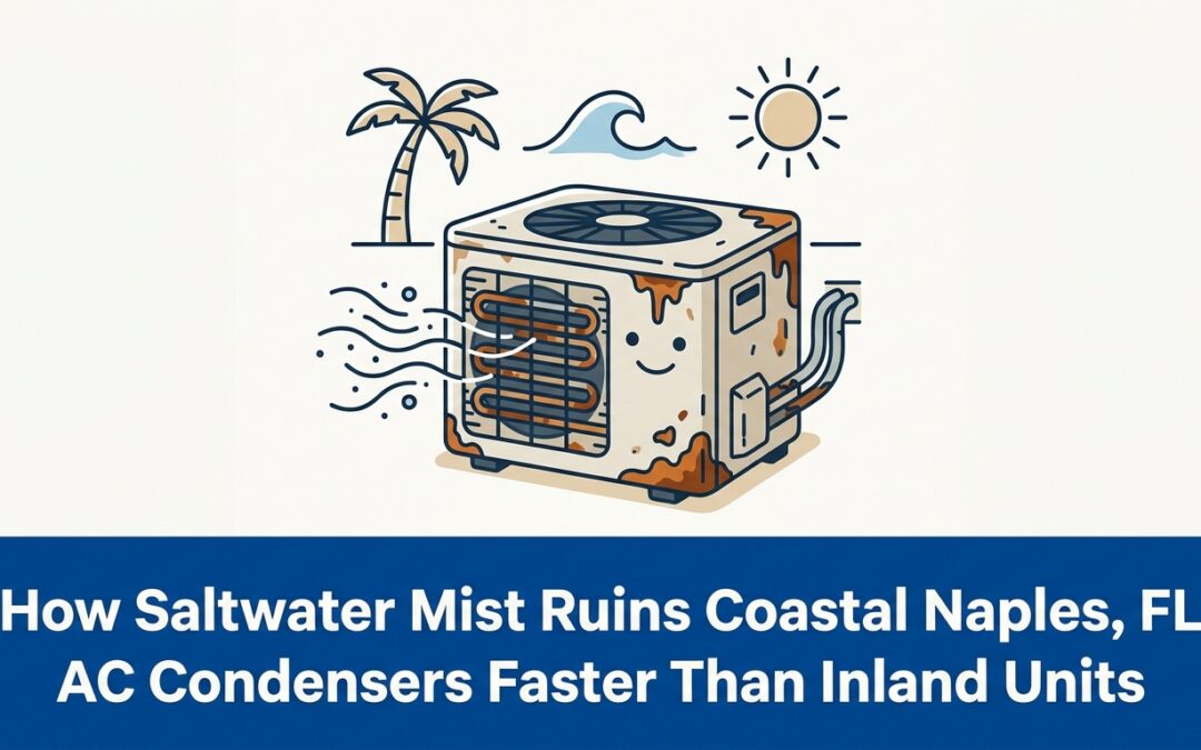 How Saltwater Mist Ruins Coastal Naples, FL AC Condensers Faster Than Inland Units