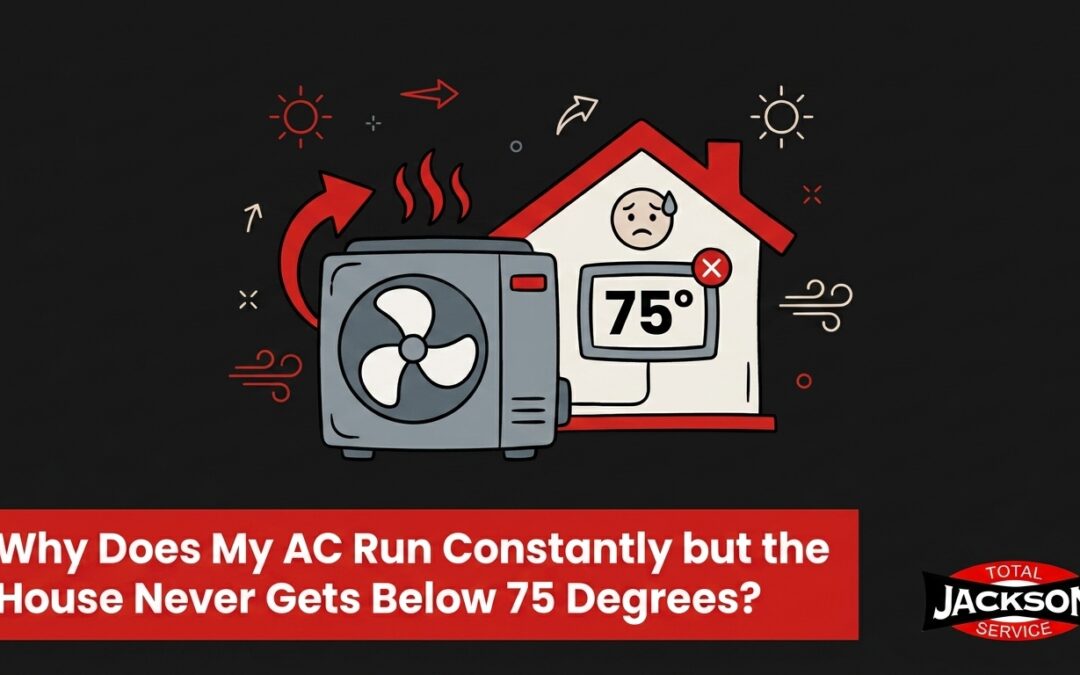 Why Does My AC Run Constantly but the House Never Gets Below 75 Degrees?
