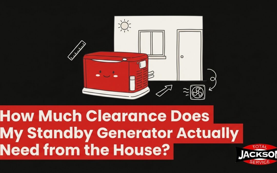 How Much Clearance Does My Standby Generator Actually Need from the House?