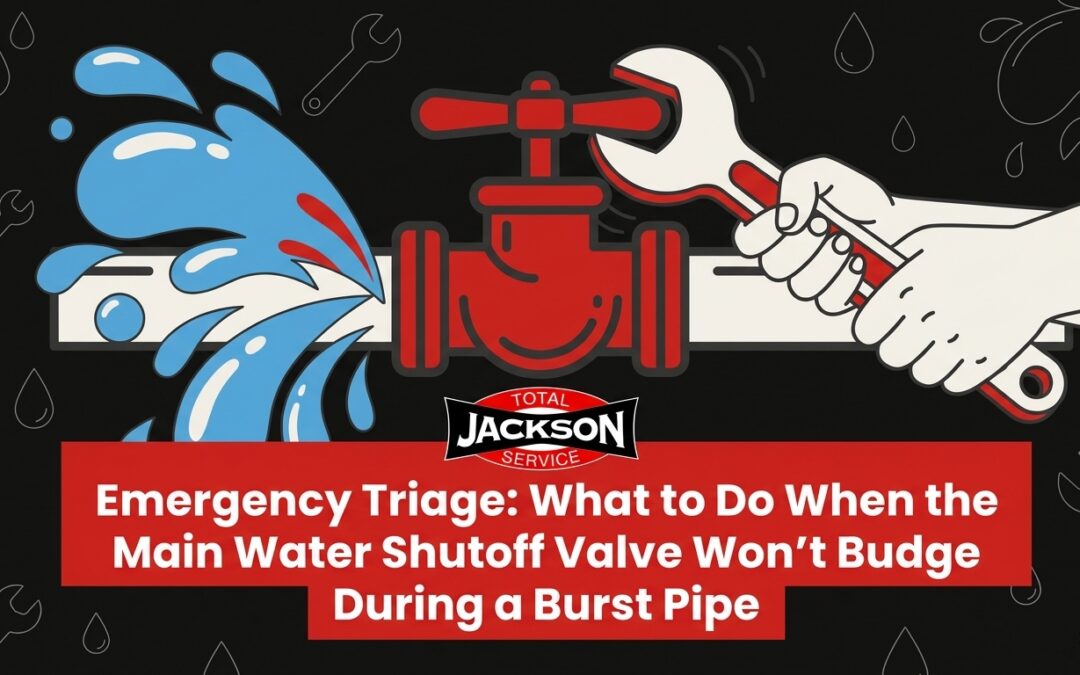 What to Do When the Main Water Shutoff Valve Won’t Budge During a Burst Pipe Emergency