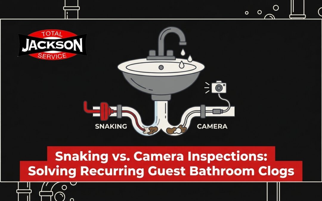 Snaking vs. Camera Inspections for Recurring Guest Bathroom Clogs